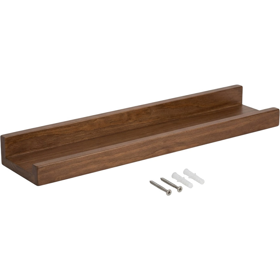TIVD Edgeline Walnut Picture Ledge Wall Shelf 30 x 4 in