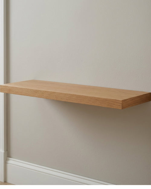 TIVD Railgrain Oak Floating Wall Shelf 24 x 8 in Natural - Lifestyle view