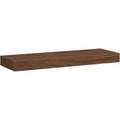 TIVD Wood Floating Wall Shelf Walnut 24 Inch