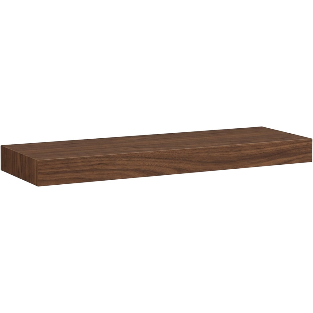 TIVD Wood Floating Wall Shelf Walnut 24 Inch