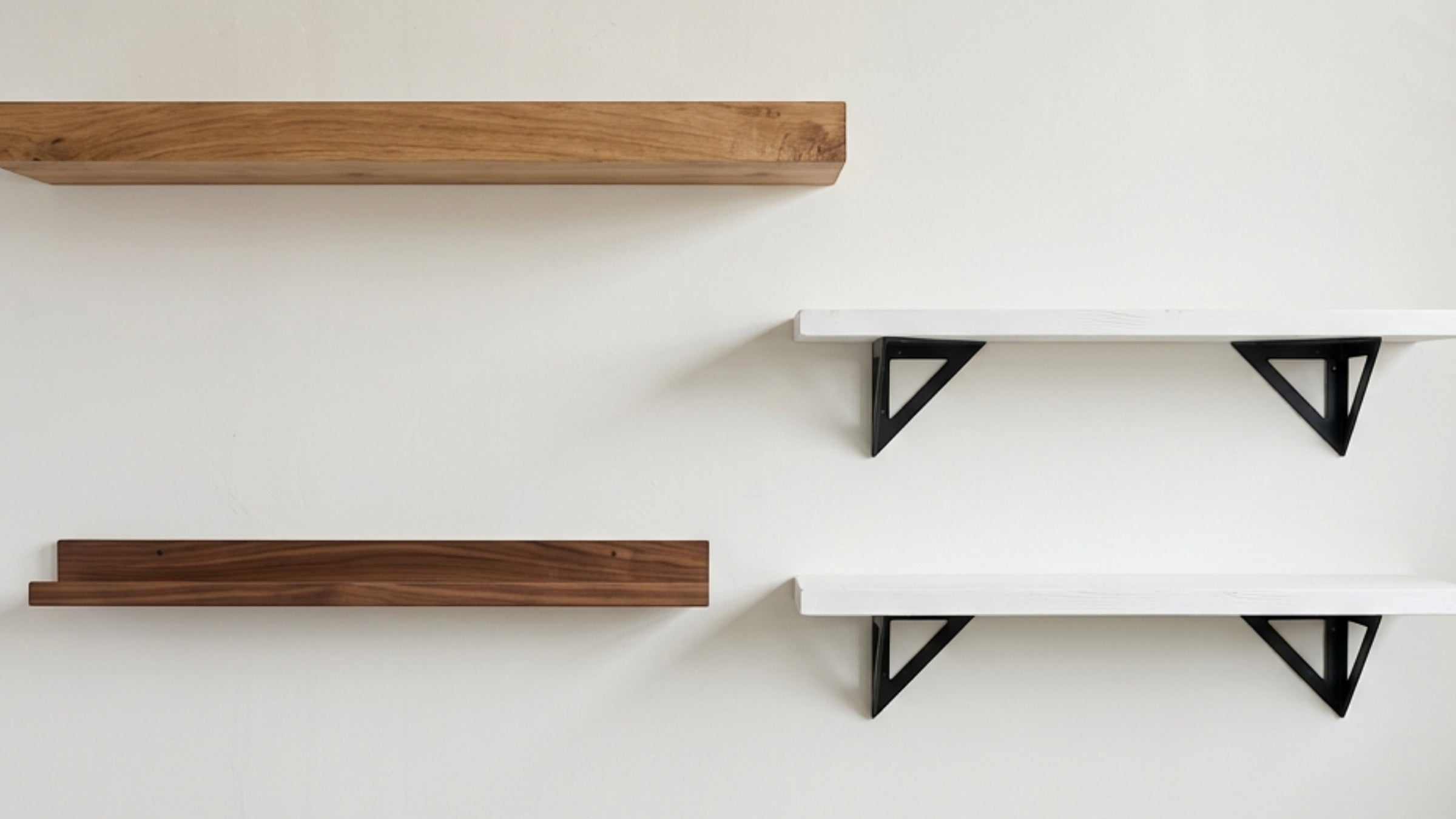 TIVD Wall-Mounted Wooden Floating Shelves